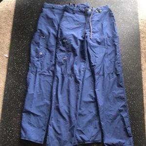 Medium Tall barco scrub bottoms lot of 4 navy